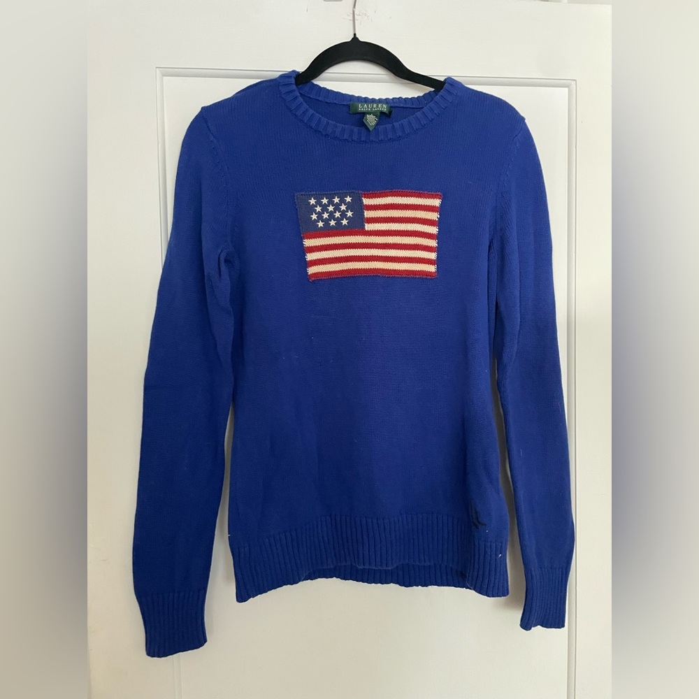 Ralph Lauren American Flag Sweater